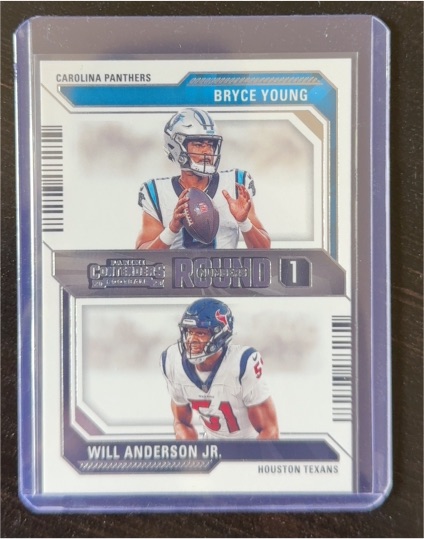 2023 Panini Contenders Round Numbers #2 Bryce Young, Will Anderson Jr. — front