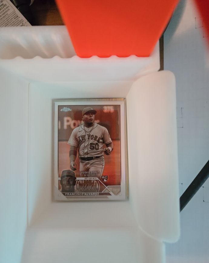 2023 Topps Chrome Update #USC103 Francisco Alvarez Sepia Rookie Debut Refractor — front