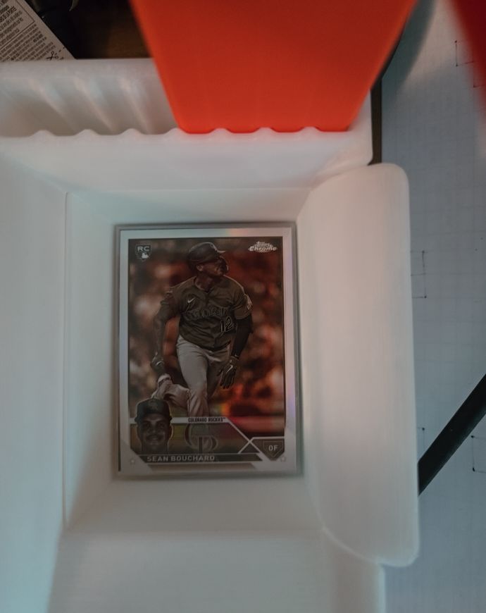 2021 Topps Chrome Sean Bouchard Rookie Card — front