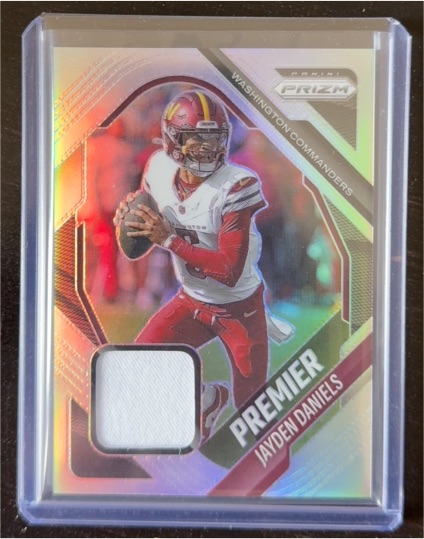 2025 Panini Prizm Premier Jerseys #PJY-JDA Jayden Daniels — front