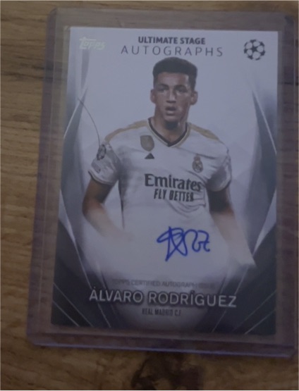 2023-24 Topps UEFA Ultimate Stage Autographs #USA-AR Alvaro Rodriguez — front