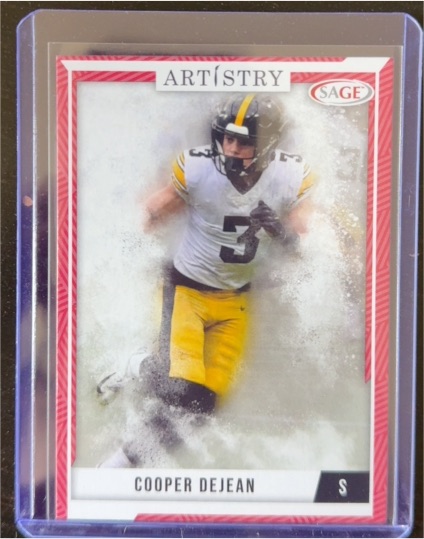 2024 Sage Artistry #38 Cooper DeJean — front
