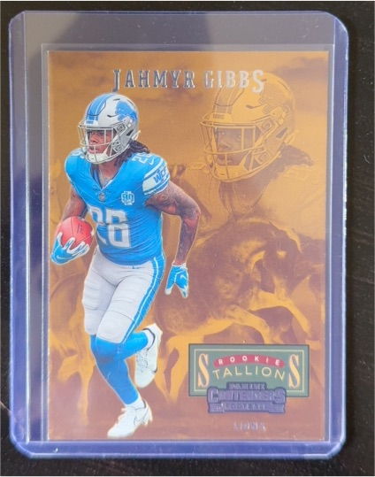 2023 Panini Contenders Rookie Stallions #13 Jahmyr Gibbs — front