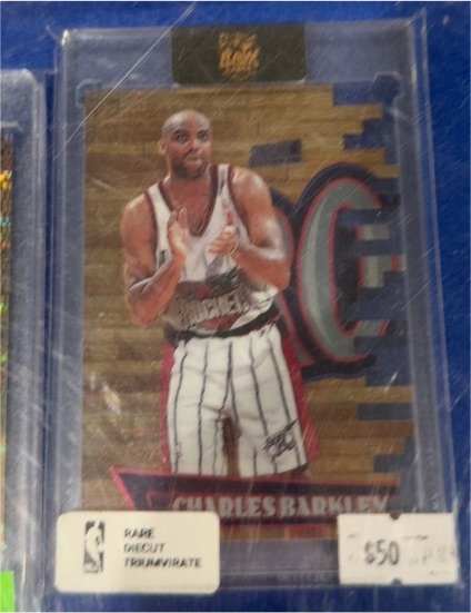 1997 Topps Stadium Club Triumvirate Luminescent #T6A Charles Barkley — front