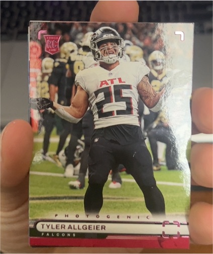 2022 Panini Chronicles Photogenic #PH-50 Tyler Allgeier — front