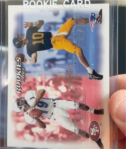 2000 Skybox Dominion #234 Tom Brady, Giovanni Carmazzi Rookies Pairs — front
