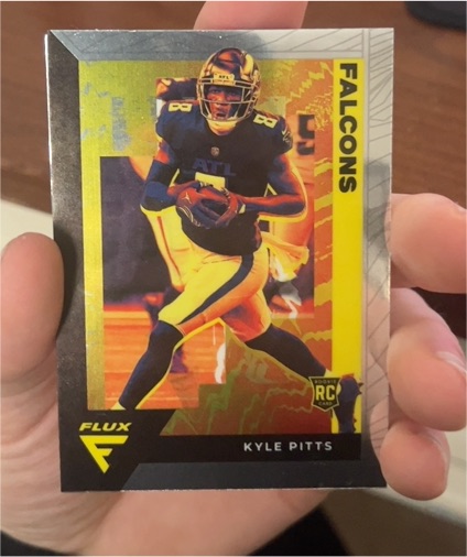 2021 Panini Chronicles Flux #FX-10 Kyle Pitts RC — front