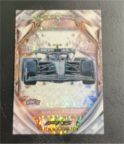 2025 Topps Chrome F1 Diamond 75th Anniversary #D75-28 Kimi Antonelli — front