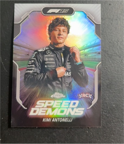 2025 Topps Chrome Formula 1 #SD-1 Kimi Antonelli Speed Demons — front