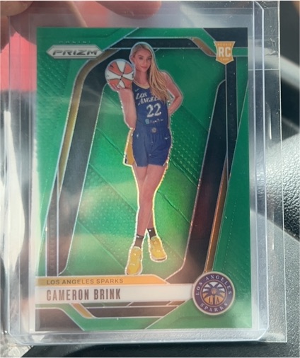 2024 Panini Prizm WNBA #143 Cameron Brink Green Prizm Rookie — front