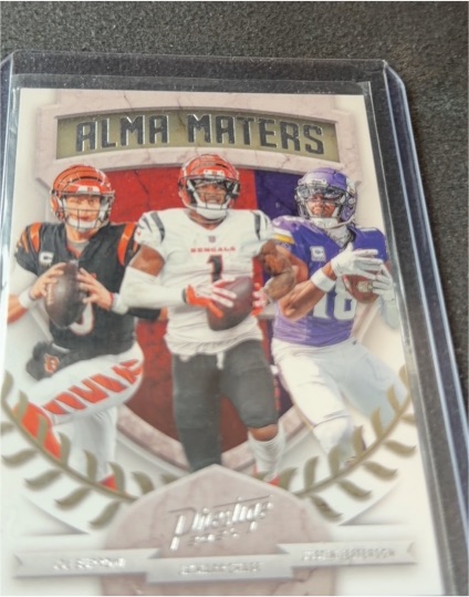 2024 Panini Prestige Alma Maters #23 Joe Burrow Justin Jefferson Ja'Marr Chase — front