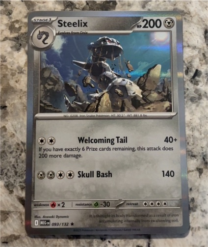 2014 Pokémon ME01 Mega Evolution #093 Steelix — front