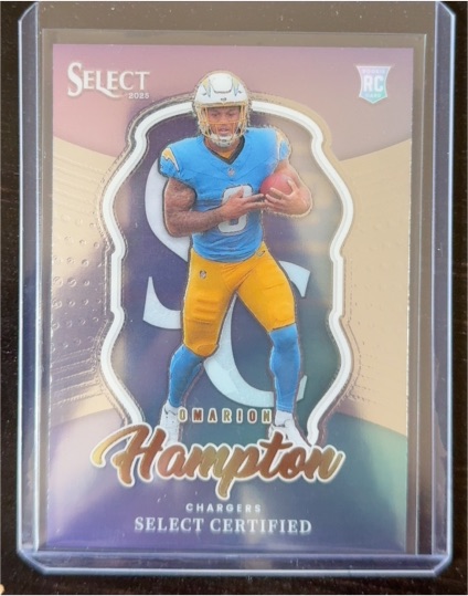 2025 Panini Select Certified #16 Omarion Hampton — front