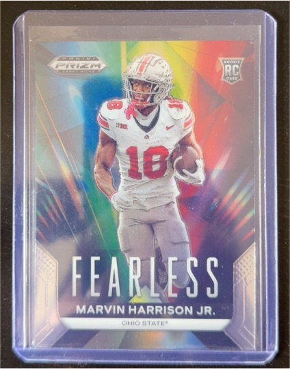 2024 Panini Prizm Draft Picks Fearless #F-MHJ Marvin Harrison Jr. — front