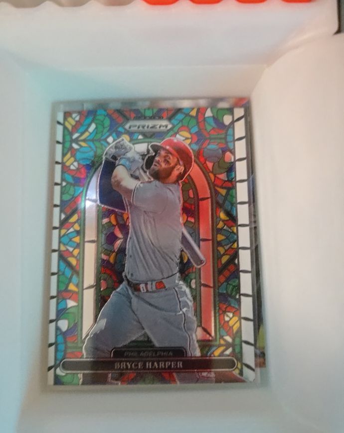 2022 Panini Prizm Stained Glass #SG-4 Bryce Harper — front