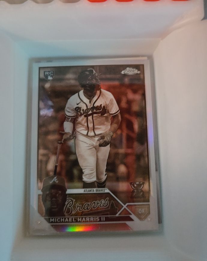 2023 Topps Chrome #79 Michael Harris II Sepia Refractor Rookie Atlanta Braves — front