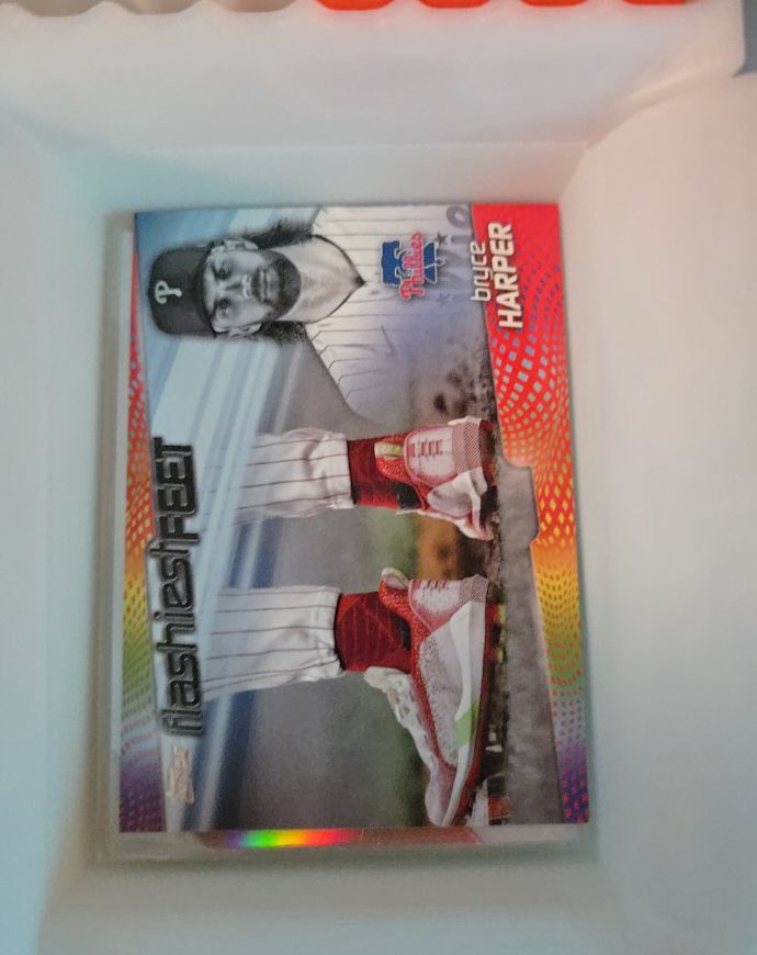 2022 Topps Series 1 #FF-2 Bryce Harper Flashiest Feet — front
