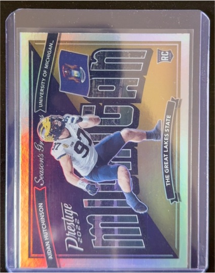 2022 Panini Prestige Seasons Greetings #SG-17 Aidan Hutchinson — front