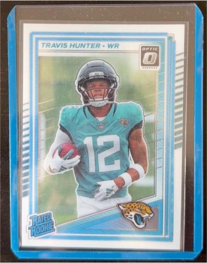 2025 Panini Donruss Optic #201 Travis Hunter Rated Rookie — front