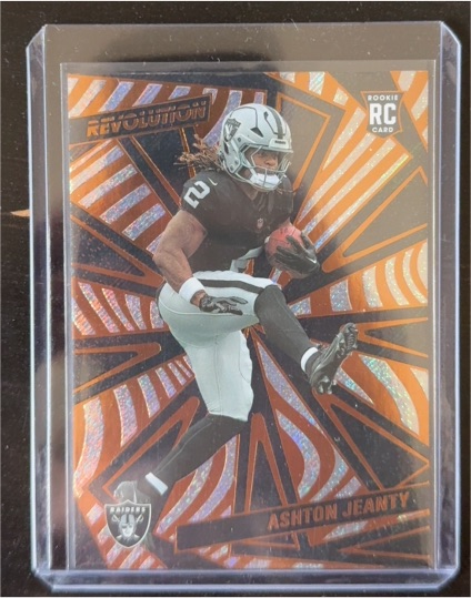 2025 Panini Revolution #202 Ashton Jeanty Las Vegas Raiders Rookie Football Card — front