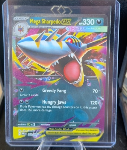 2014 Pokémon ME02: Phantasmal Flames #061 Mega Sharpedo ex — front