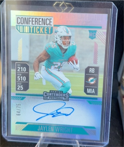 2024 Panini Contenders #132 Jaylen Wright — front