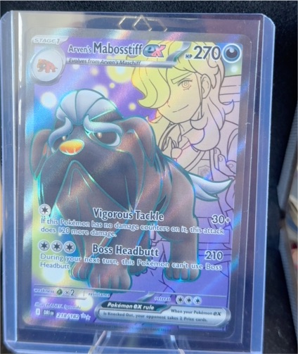 2025 Pokémon SV10: Destined Rivals #218 Arven's Mabosstiff ex — front