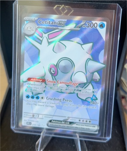 2023 Pokémon SV10: Destined Rivals #210 Cetitan EX — front