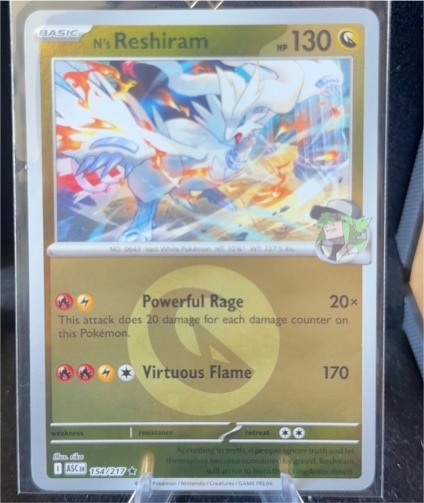 2025 Pokémon N's Reshiram #154 Ascended Heroes — front