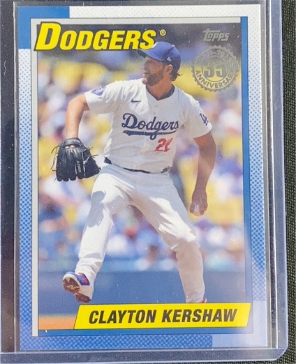 2025 Topps Series 1 35th Anniversary #T90-61 Clayton Kershaw — front