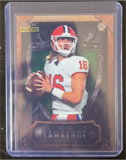 2021 Wild Card Matte #MWW-1 Trevor Lawrence Weekend Warrior — front