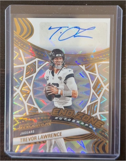 2025 Panini Revolution End Zone Autographs #EZA-TLE Trevor Lawrence — front