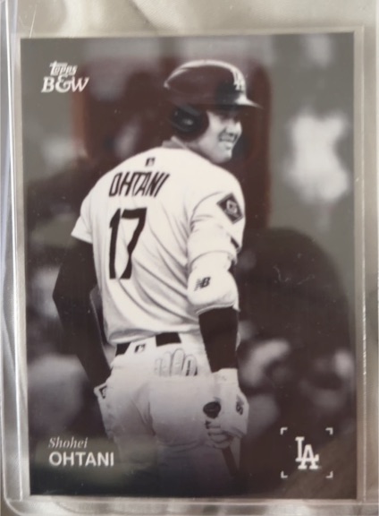 2025 Topps Black & White #001 Shohei Ohtani — front