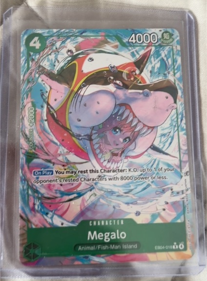 One Piece Card Game 2023 EB04-018 Megalo Alternate Art — front