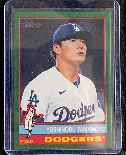2025 Topps Heritage #172 Yoshinobu Yamamoto — front