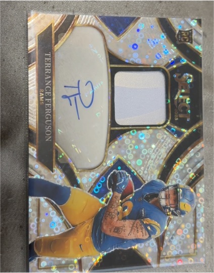 2025 Panini Select #RSMP-TFN Terrance Ferguson Rookie Patch Autograph — front