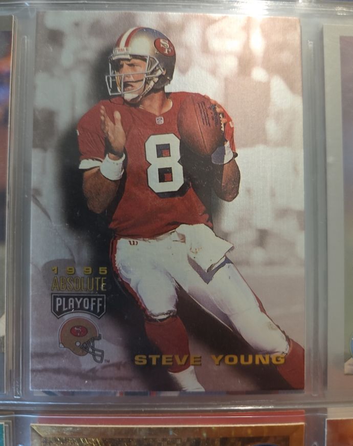 1995 Playoff Absolute #56 Steve Young — front