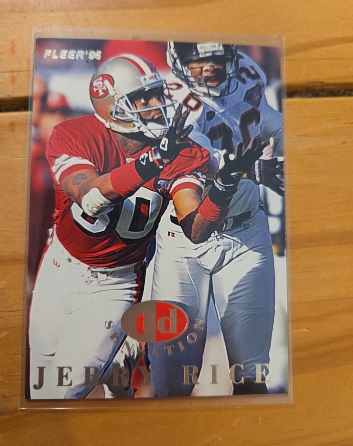 1995 Fleer TD Sensation #5 Jerry Rice — front