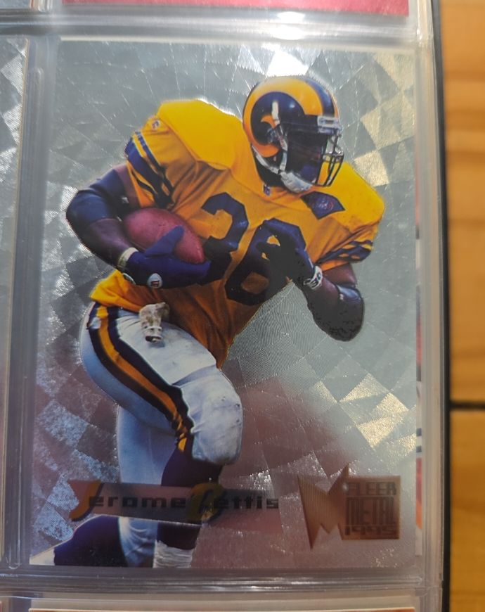 1995 Fleer Metal Silver Flasher #3 Jerome Bettis — front