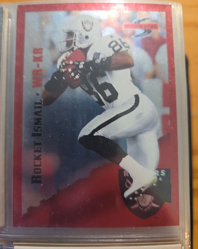 1995 Score #121 Rocket Ismail Oakland Raiders — front