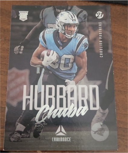 2021 Panini Chronicles Luminance #222 Chuba Hubbard — front