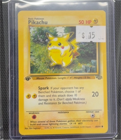 1999 Pokémon #60 Pikachu — front