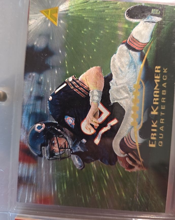 1995 Pinnacle Football #8 Erik Kramer — front