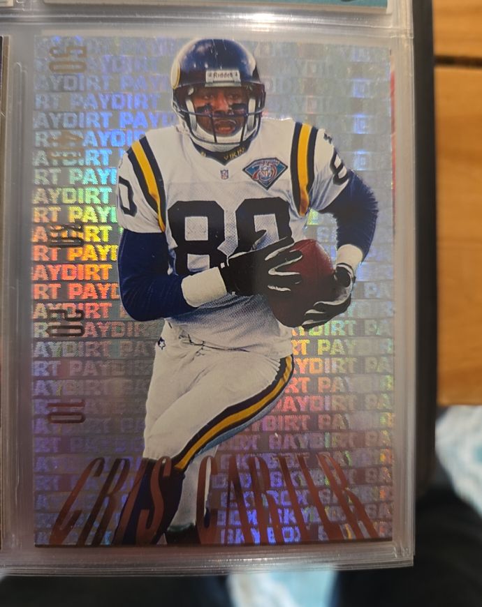 1995 Skybox Premium Paydirt #PD7 Cris Carter — front