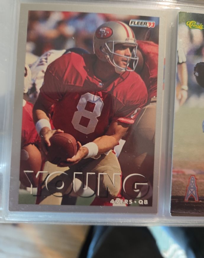 1993 Fleer #212 Steve Young — front
