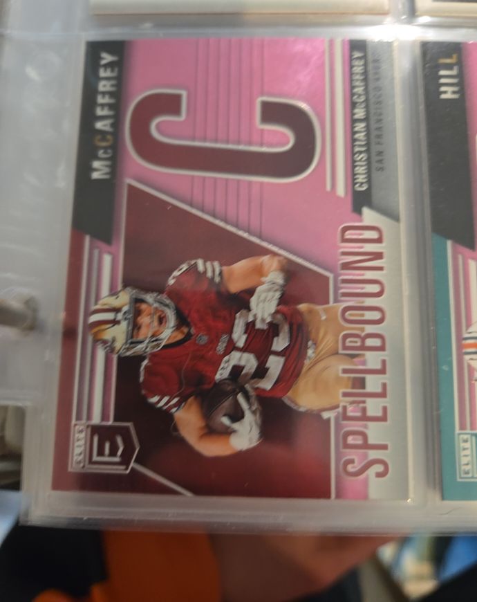 2024 Panini Donruss Elite #18 Christian McCaffrey Spellbound Pink — front