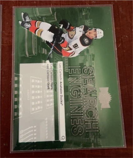 2024-25 Upper Deck Skybox Metal Universe Search Engines #ST-3 Leo Carlsson — front