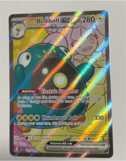 2025 Pokémon TCG Iono's Bellibolt EX #172/159 — front