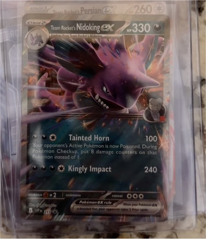 2025 Pokémon TCG Team Rocket's Nidoking ex #217 Scarlet & Violet Promo — front