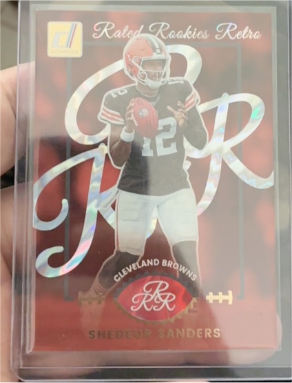 2025 Panini Donruss Rated Rookies Retro #11 Shedeur Sanders — front